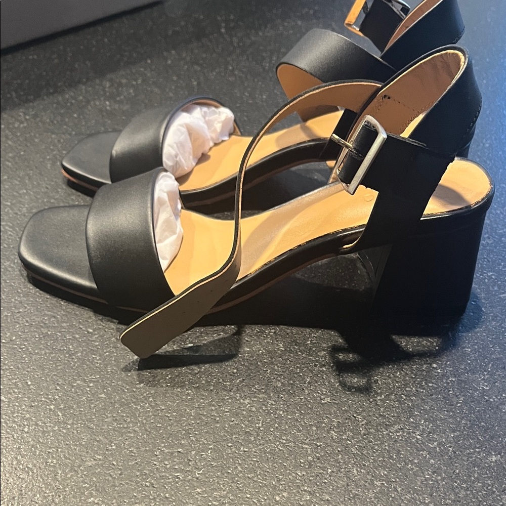 Nisolo NWT Stella Go-To Block Heel Sandal Black - Picture 7 of 9